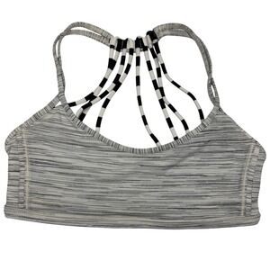 Lululemon Lighten Up Space Dye Camo Silver‎ Spoon Apex Stripe Black White Size 4